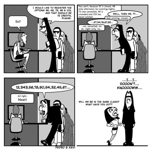 Cartoon: Adrift - Registration! (medium) by Xavi dibuixant tagged adrift,comic,strip