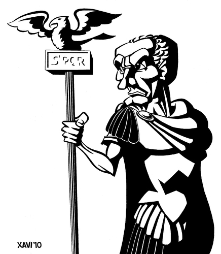 Cartoon: Gaius Marius (medium) by Xavi dibuixant tagged gaius,marius,gai,mari,cayo,mario,gaio,roma,republica,drawing,caricature,caricatura,karikatur,karikaturen,gaius marius,rom,römber,republik,senator,politiker,gaius,marius