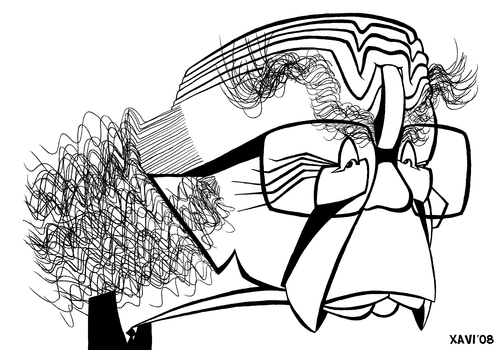 Cartoon: Jose Saramago (medium) by Xavi dibuixant tagged literature,book,writer,caricature,saramago,jose,jose saramago,literatur,autor,romancier,lyriker,essayist,erzähler,dramatiker,karikatur,portrait,jose,saramago,illustration