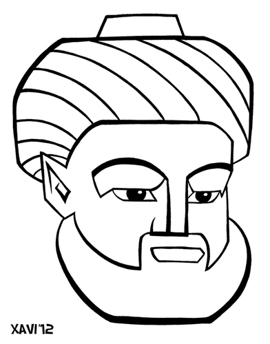 Cartoon: Maimonides (medium) by Xavi dibuixant tagged maimonides,history,philosophy,medicine,caricature,cartoon