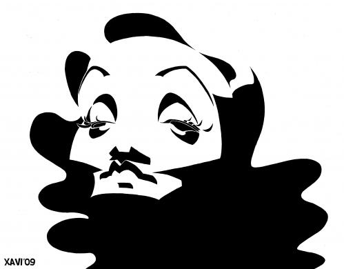 Cartoon: Marlene Dietrich (medium) by Xavi dibuixant tagged marlene,dietrich,caricature,cinema,film,actress,karikatur,karikaturen,illustration,illustrationen,marlene dietrich,star,diva,portrait,film,kino,schauspielerin,schauspieler,promi,prominent,berühmt,marlene,dietrich