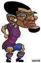 Cartoon: FC Barcelona 2010 Dani Alves (small) by Xavi dibuixant tagged alves dani caricature caricatura fcb barcelona football futbol