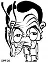 Cartoon: G8 fumes - Taro Aso (small) by Xavi dibuixant tagged taro,aso,caricature,japan,g8