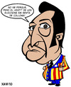 Cartoon: Puigcercos es canvia de vestit (small) by Xavi dibuixant tagged joan puigcercos caricatura catalunya generalitat eleccions