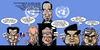 Cartoon: UN security council - Burma (small) by Xavi Caricatura tagged un,onu,george,bush,gordon,brown,sarkozy,vladimir,putin,ban,ki,moon,burma