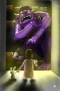 Cartoon: Child Imagination (small) by cesar mascarenhas tagged child monster closet armario crianca monstro ipod touch