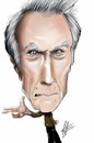 Cartoon: photo Clint Eastwood (small) by cesar mascarenhas tagged clint,eastwood,caricature,ipod