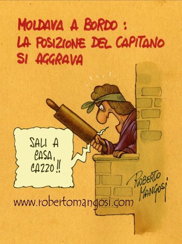 Cartoon: The unlucky Captain (medium) by Roberto Mangosi tagged shipwreck,costa,naufragio,nave,capitano