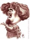 Cartoon: Caricature of Susan Boyle (small) by takacs tagged caricature karikatura susan boyle portrait drawing