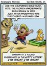 Cartoon: Swampys Florida Webcomic (small) by RobSmithJr tagged ftravel,florida,tourism,flordia,history,swampys,phosphate,kitty,litter,ruch,gold,rush
