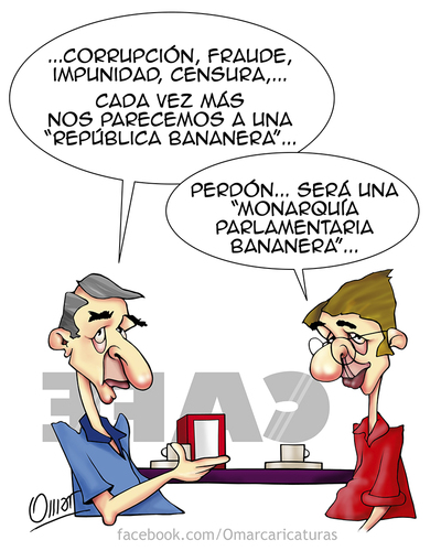 Cartoon: sensibilidad (medium) by riva tagged espana,republica,monarquia,corrupcion,fraude,impunidad,censura