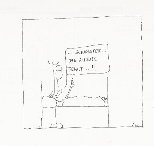Cartoon: die limette fehlt (medium) by kika tagged erfgh