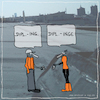 Cartoon: Dipl.-Inge (small) by kika tagged architektin,architektur,ingenieurin,inge,baustell,beruf,berufsbezeichnung,akademiker