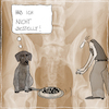 Cartoon: hab ich nicht bestellt (small) by kika tagged hund,betteln,fressen,fressnapf