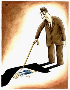 Cartoon: Old age (medium) by ciosuconstantin tagged cane,