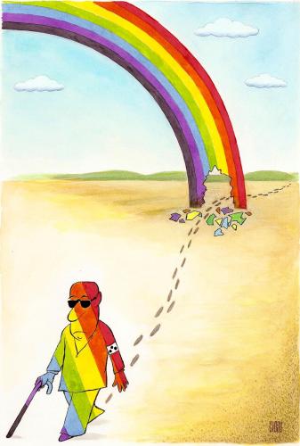 Cartoon: rainbow (medium) by ciosuconstantin tagged storm,