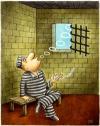 Cartoon: prison (small) by ciosuconstantin tagged cell,