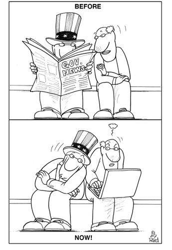 Cartoon: US vs. Privacy (medium) by Raed Al-Rawi tagged big,brother