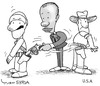 Cartoon: Guns distribution (small) by Raed Al-Rawi tagged gun,arms,america