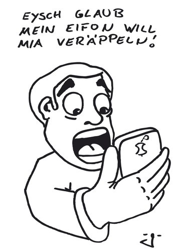 Cartoon: Ver-Appel-t (medium) by gore-g tagged apple,iphone,smartphone