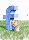 Cartoon: Facebook eine surreale Ansicht (small) by gore-g tagged facebook,gefesselt,social,media,eier,sack,angekettet