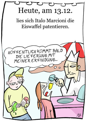 Cartoon: 13. Dezember (medium) by chronicartoons tagged eiswaffel,eisdiele,eis,cartoon