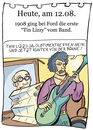 Cartoon: 12. August (small) by chronicartoons tagged thin lizzy