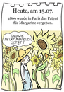 Cartoon: 15. Juli (small) by chronicartoons tagged margarine,butter,brotaufstrich,sonnenblume,cartoon