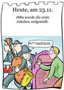 Cartoon: 23.November (small) by chronicartoons tagged jukebox,musicbox,cartooon