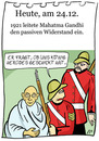 Cartoon: 24. Dezember (small) by chronicartoons tagged gandhi,gewaltloser,widerstand,könig,herodes,cartoon