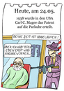Cartoon: 24. Mai (small) by chronicartoons tagged parkuhr gangster friseur cartoon