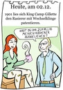 Cartoon: 2. Dezember (small) by chronicartoons tagged gilette,rasierer,cartoon