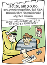 Cartoon: 30. September (small) by chronicartoons tagged fingerabdruck,ausreise,usa,polizei,gangster,cartoon