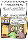 Cartoon: 4. Mai (small) by chronicartoons tagged thatcher,premierminister,england,pub,cartoon