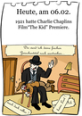 Cartoon: 6. Februar (small) by chronicartoons tagged charlie,chaplin,the,kid,stummfilm,cartoon