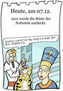 Cartoon: 7. Dezember (small) by chronicartoons tagged nofretete,cartoon