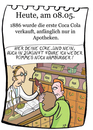 Cartoon: 8. Mai (small) by chronicartoons tagged coce coca cola softdrink apotheke cartoon