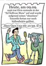 Cartoon: 9. September (small) by chronicartoons tagged elvis,presley,ed,sullivan,rocknroll,television,cartoon
