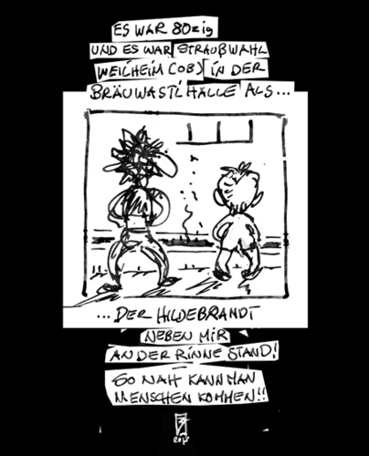 Cartoon: Hildebrandt (medium) by zenundsenf tagged dieter,hildebrandt,kabarett,tod,weilheim,bräuwastlhalle,strauß,1980,zenf,zenundsenf,zensenf,andi,walter,cartoon,sketch,karikatur