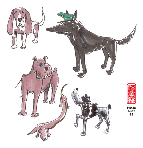 Cartoon: hunde 2 (medium) by zenundsenf tagged hunde,hund,dod,zenf,zensenf,zenundsenf,walter,andi