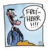 Cartoon: GUTTI (small) by zenundsenf tagged freiherr,freier,guttenberg,zenf,zensenf,zenundsenf