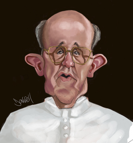 Cartoon: Pope (medium) by Darrell tagged pope