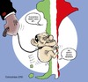 Cartoon: HIS MASTERS VOICE (small) by ELCHICOTRISTE tagged berlusconi,mafia