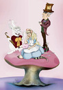 Cartoon: alice in confuse world (small) by tomandrug tagged alice