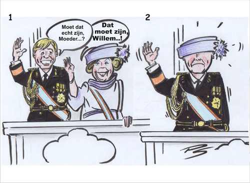 Cartoon: Neuer König in Holland (medium) by Peter Schnitzler tagged holland,königinnentag