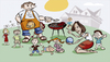 Cartoon: Großfamilie (small) by brazil80 tagged grill grillen barbeque familie