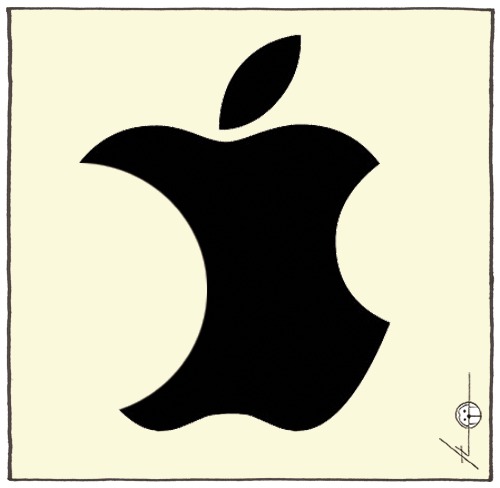 Cartoon: 5.10.2011 (medium) by badham tagged dead,konzern,trauer,tod,steven,steve,jobs,apple,erfinder,computer,mac,ipod,iphone,ipad