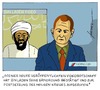 Cartoon: Die Welt nach Osama bin Laden (small) by badham tagged osama,bin,laden,tod,usa,afghanistan,pakistan,heiliger,krieg,dschihad,terrorismus,terror,al,qaida,exekution,badham,hammel