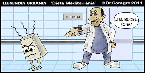 Cartoon: Dieta mediterrania (medium) by DrCoragre tagged dibuix,dibujo,drawing,humor,comic,illustration
