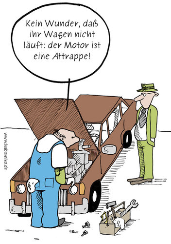 Cartoon: Mechaniker (medium) by Habomiro tagged werkstatt,mechaniker,auto,kfz